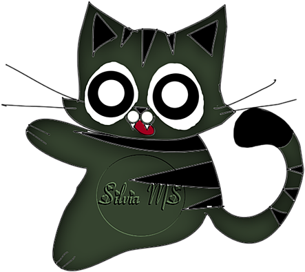 Удивленный мультяшный кот Обои