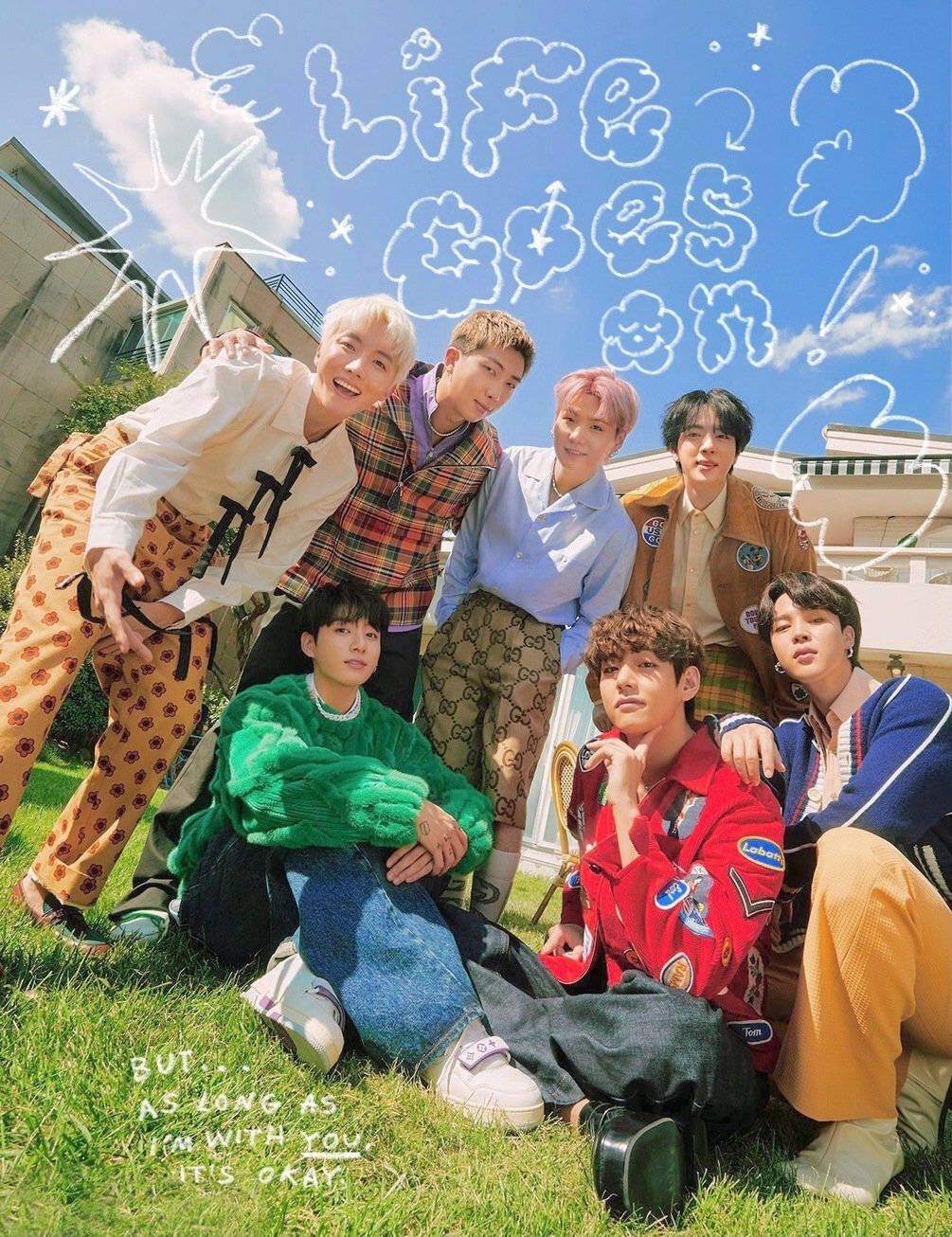 Участники BTS Life Goes On