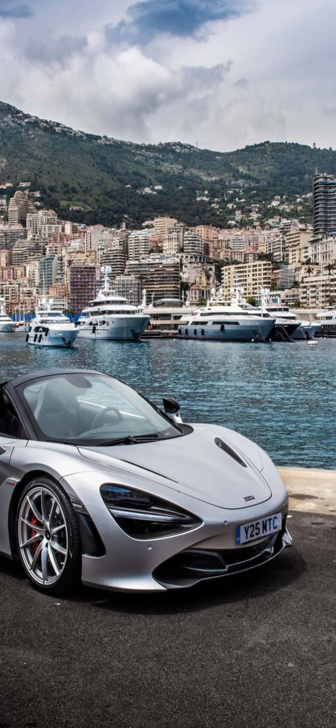 Фон iPhone X McLaren 720s Монте-Карло Обои