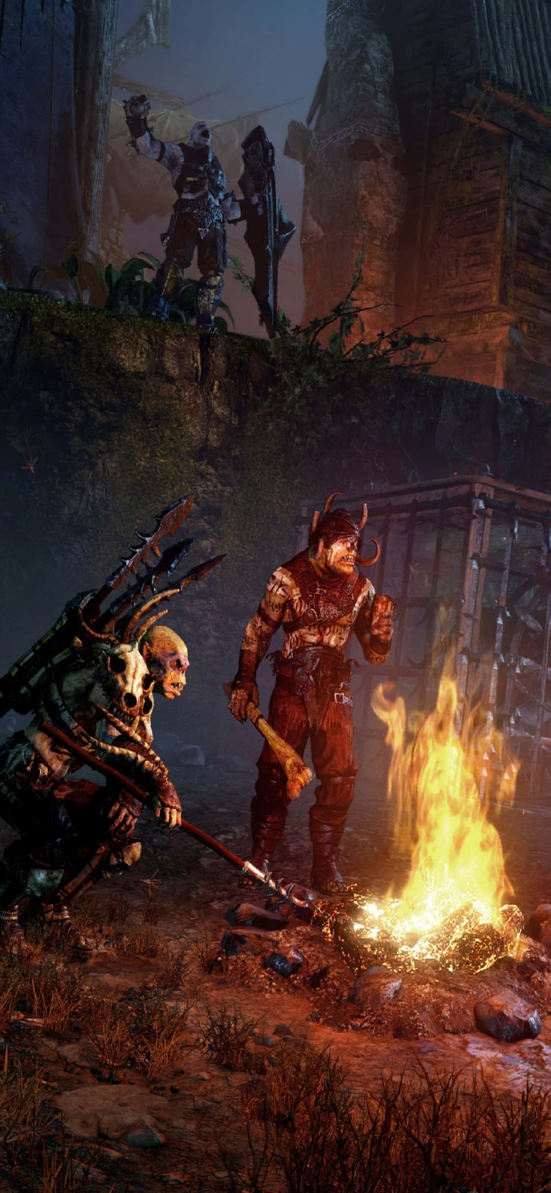 Фон iPhone X Shadow of Mordor: Враги Обои