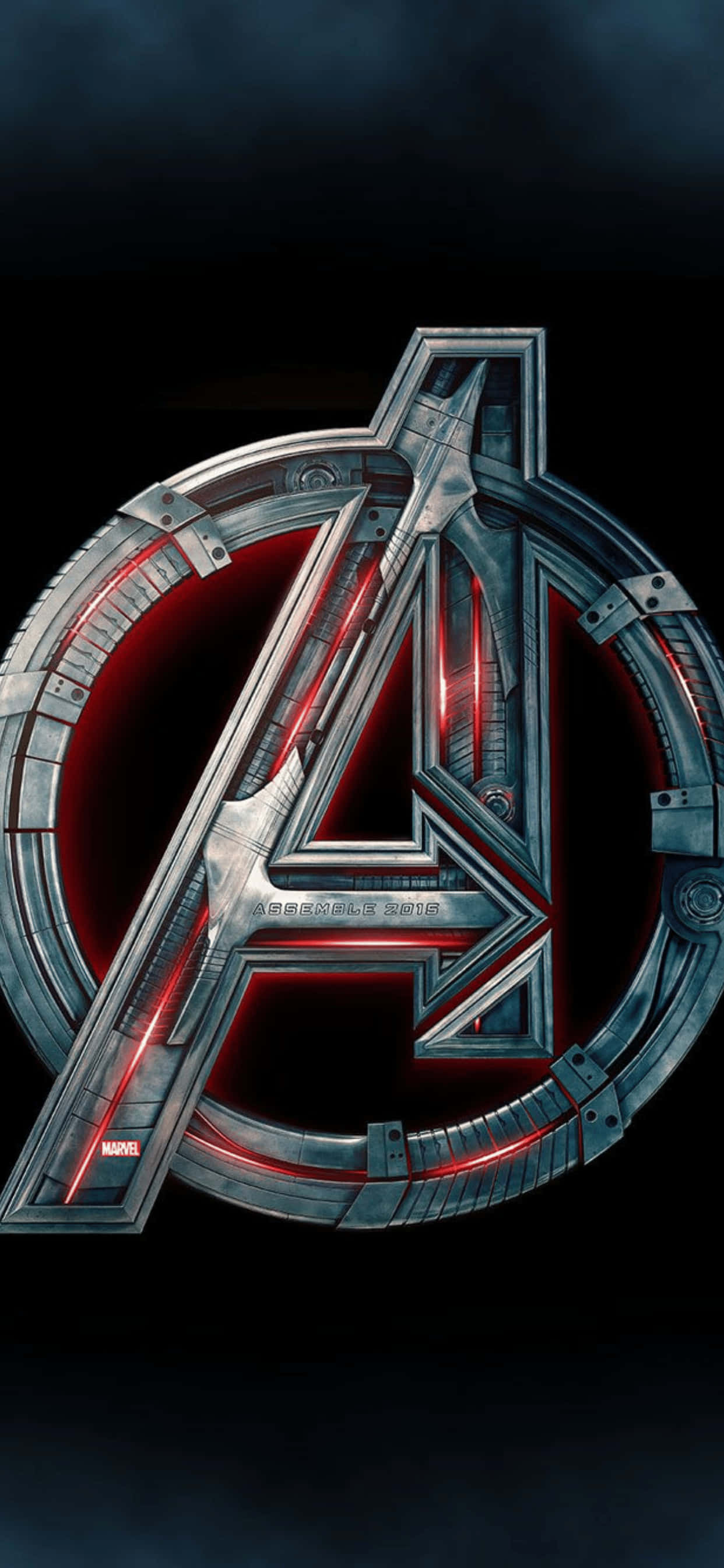 iPhone XS Max Marvel Avengers Логотип Фон Обои