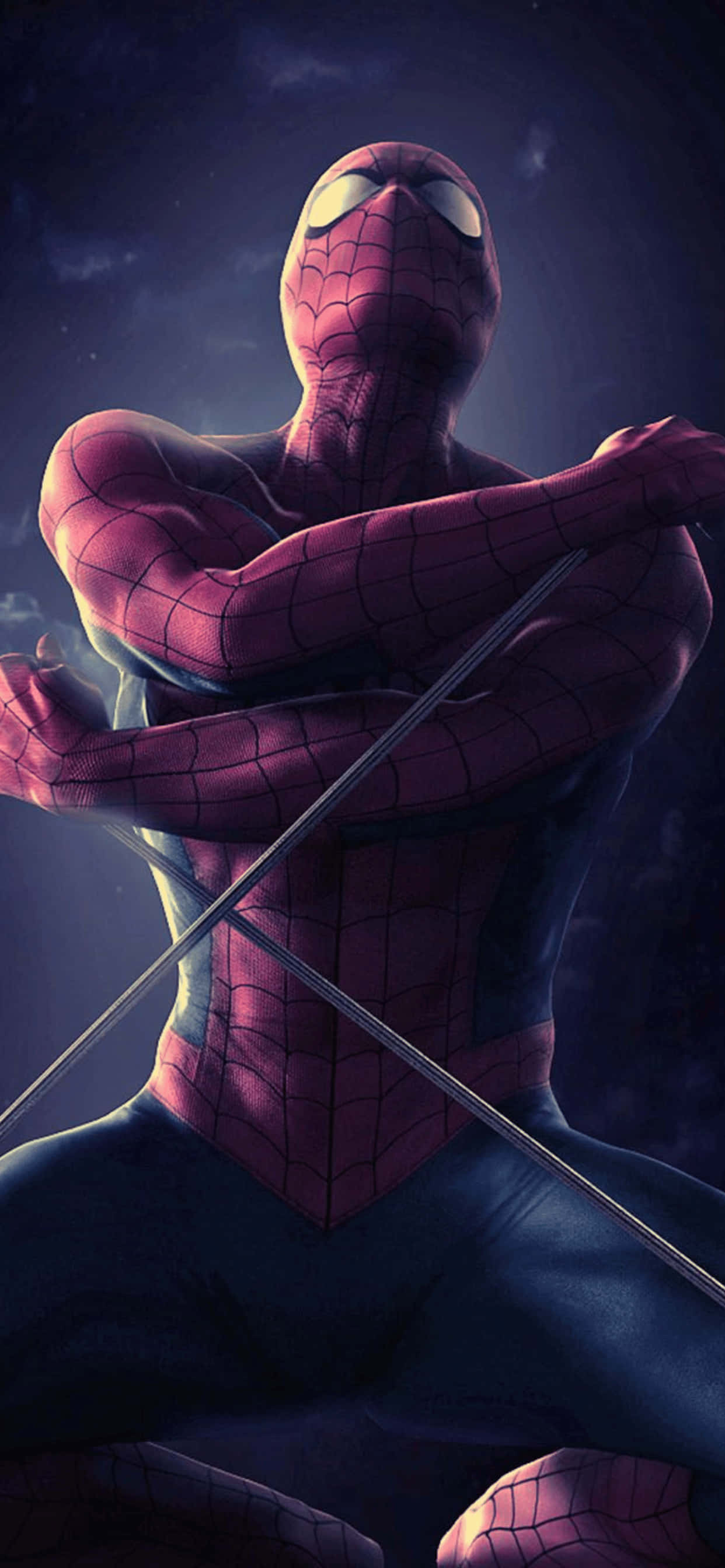 iPhone XS Max Marvel Spiderman Background Обои