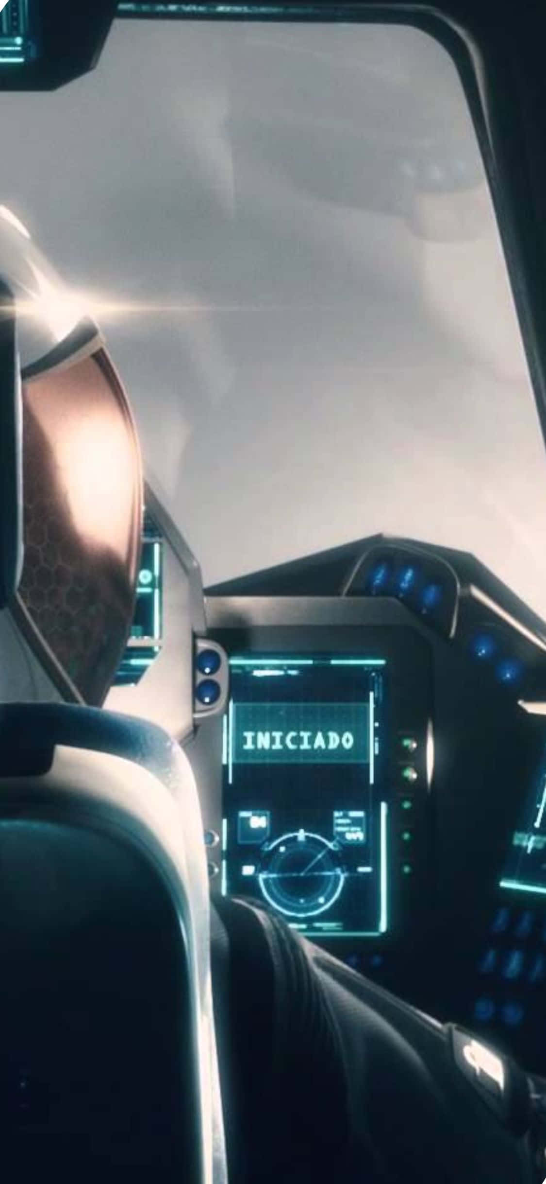 iPhone XS Civilization Beyond Earth — астронавт и космический корабль Обои