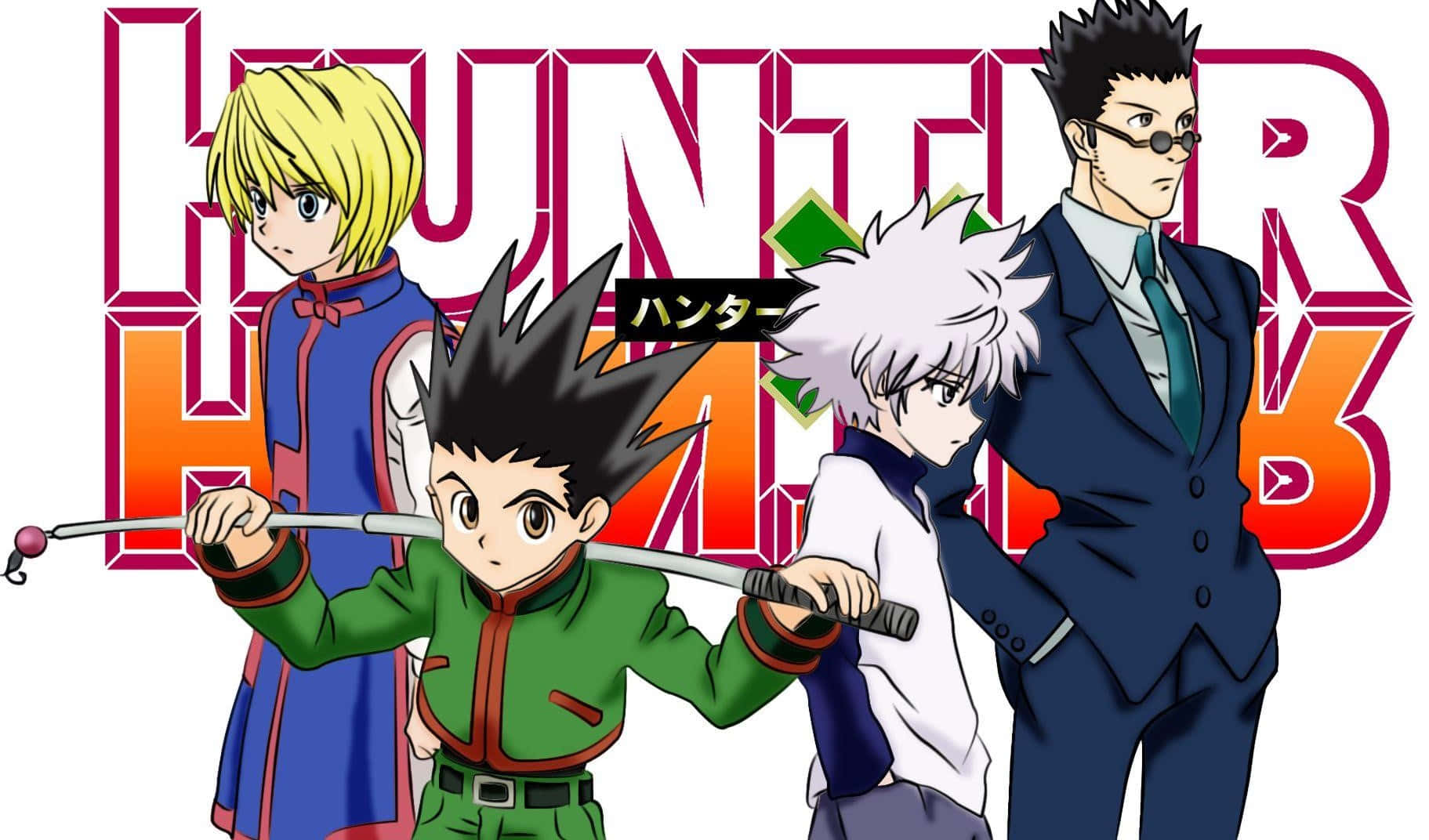 Фон с Курапикой, Леорио, Киллуа и Гоном из Hunter x Hunter Обои