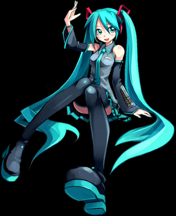 Хацунэ Мику Vocaloid Поза Обои