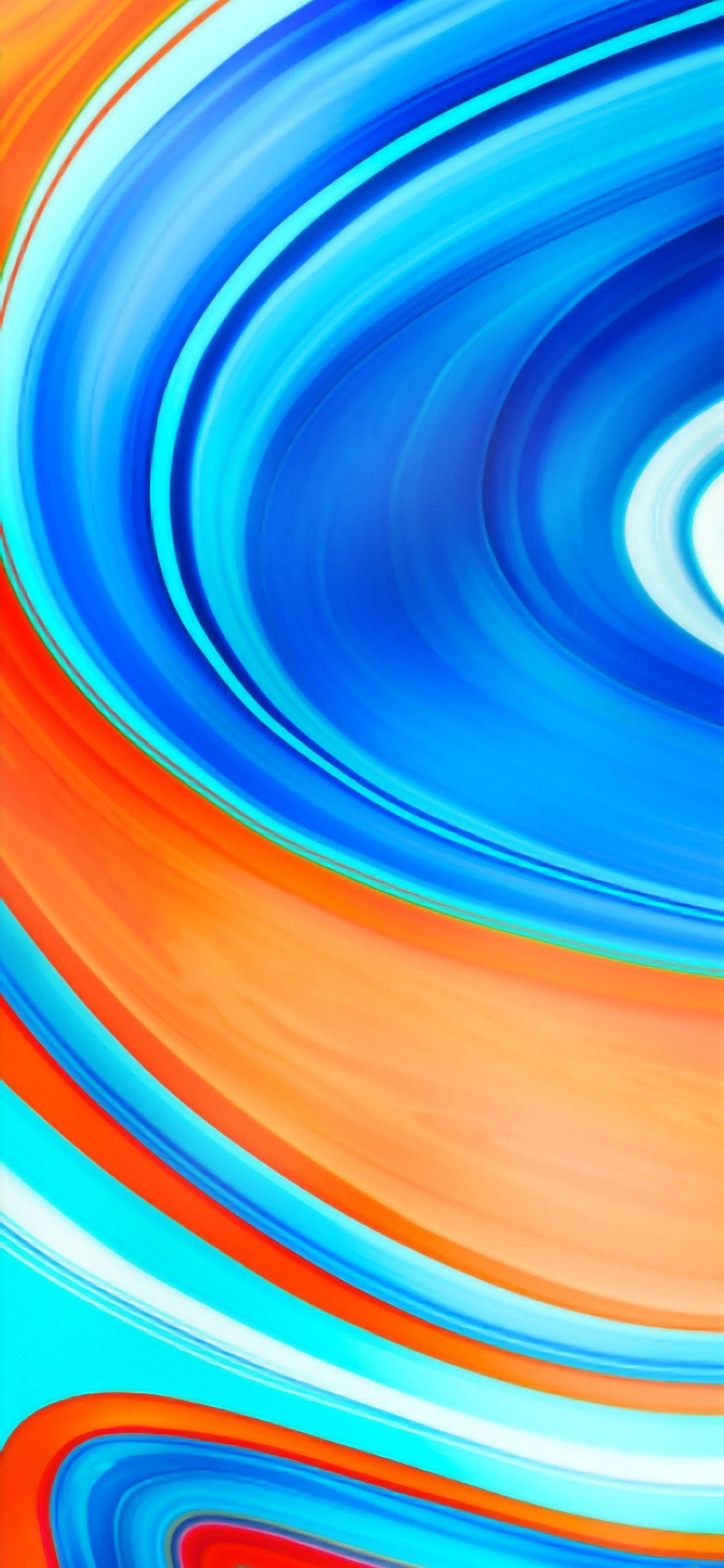 Цветные вихри для Xiaomi Redmi Note 9 Обои