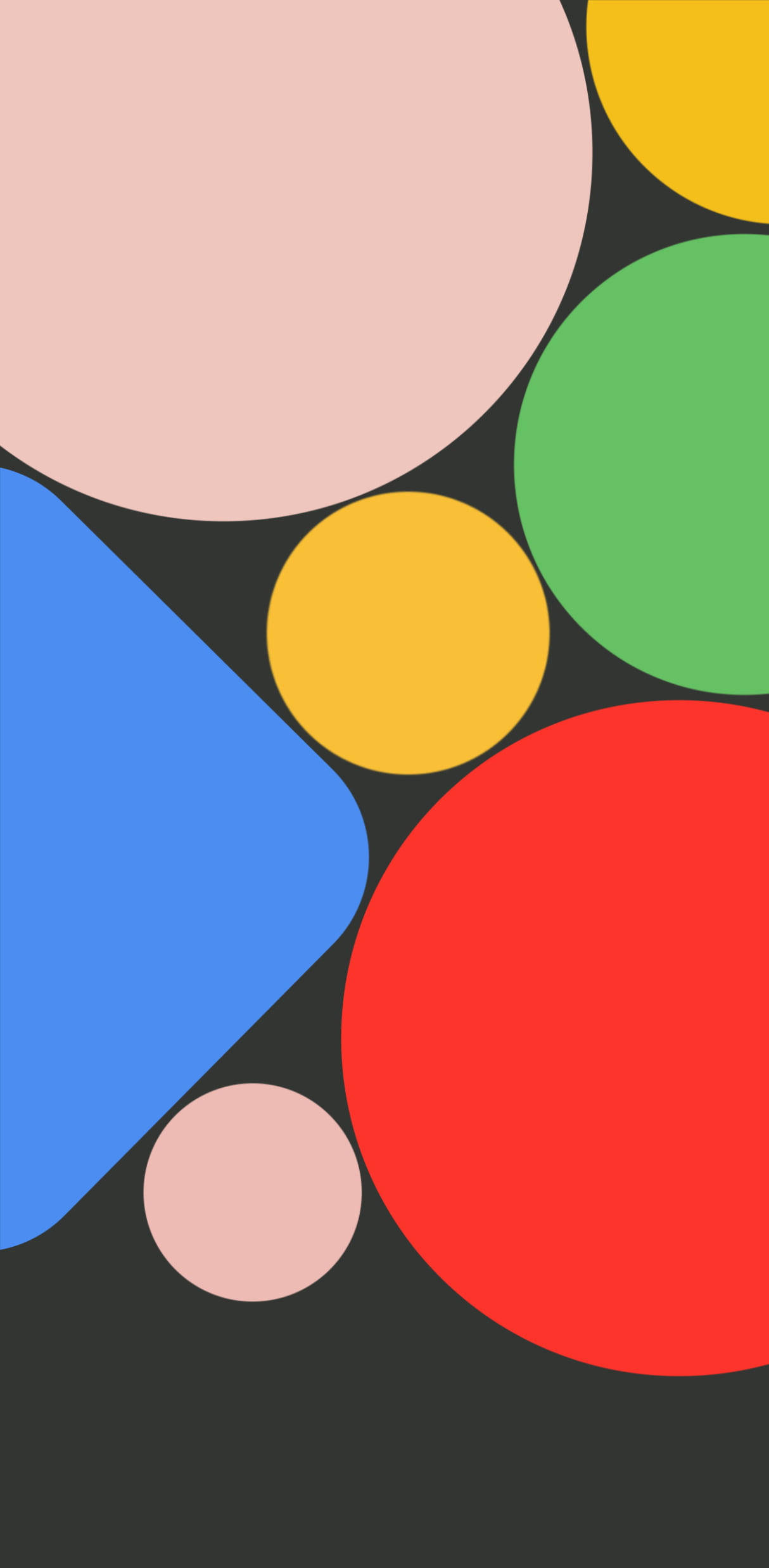 Цветные фигуры для фона Google Pixel 4 Обои