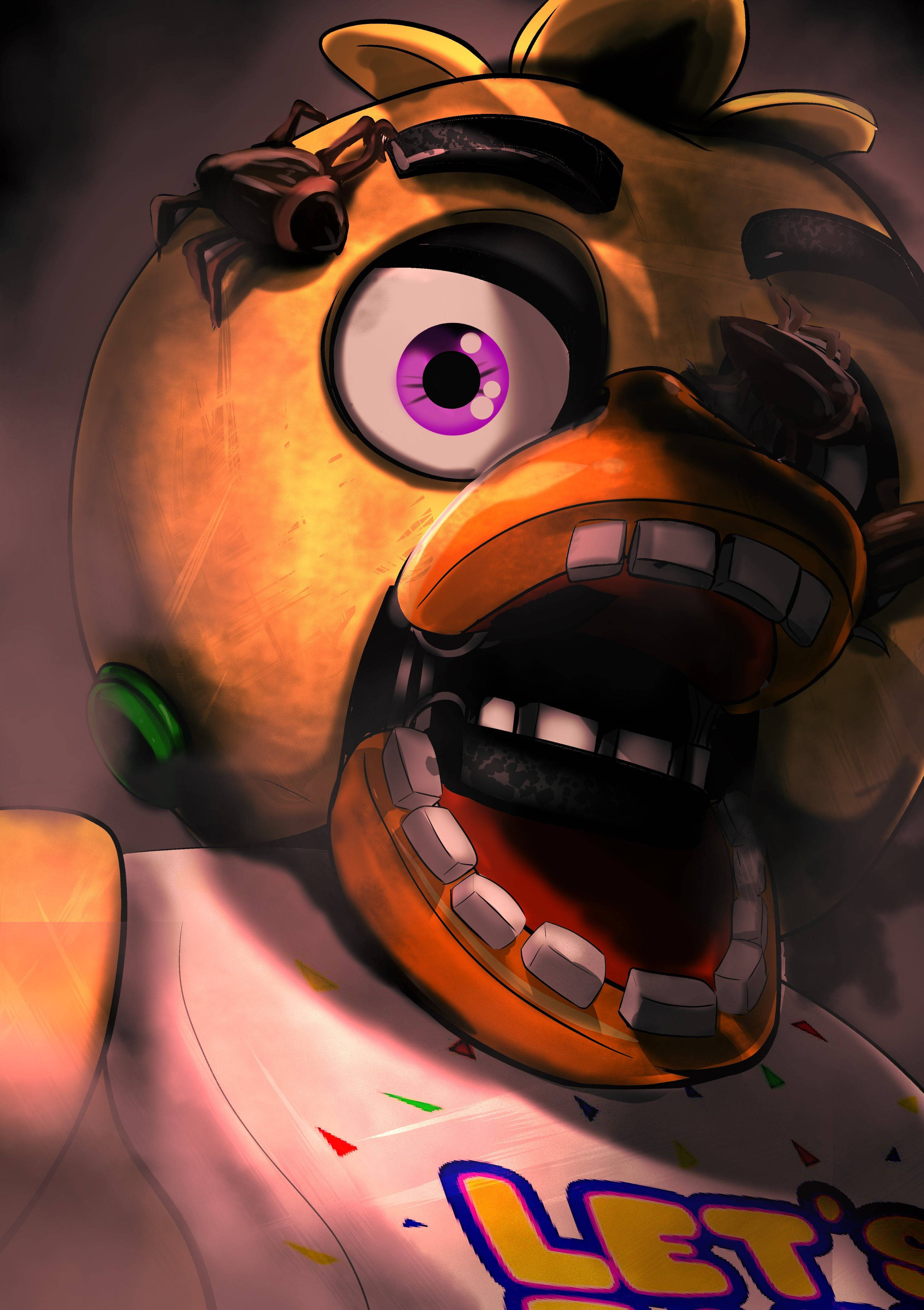 Цифровой арт FNAF Чика Обои