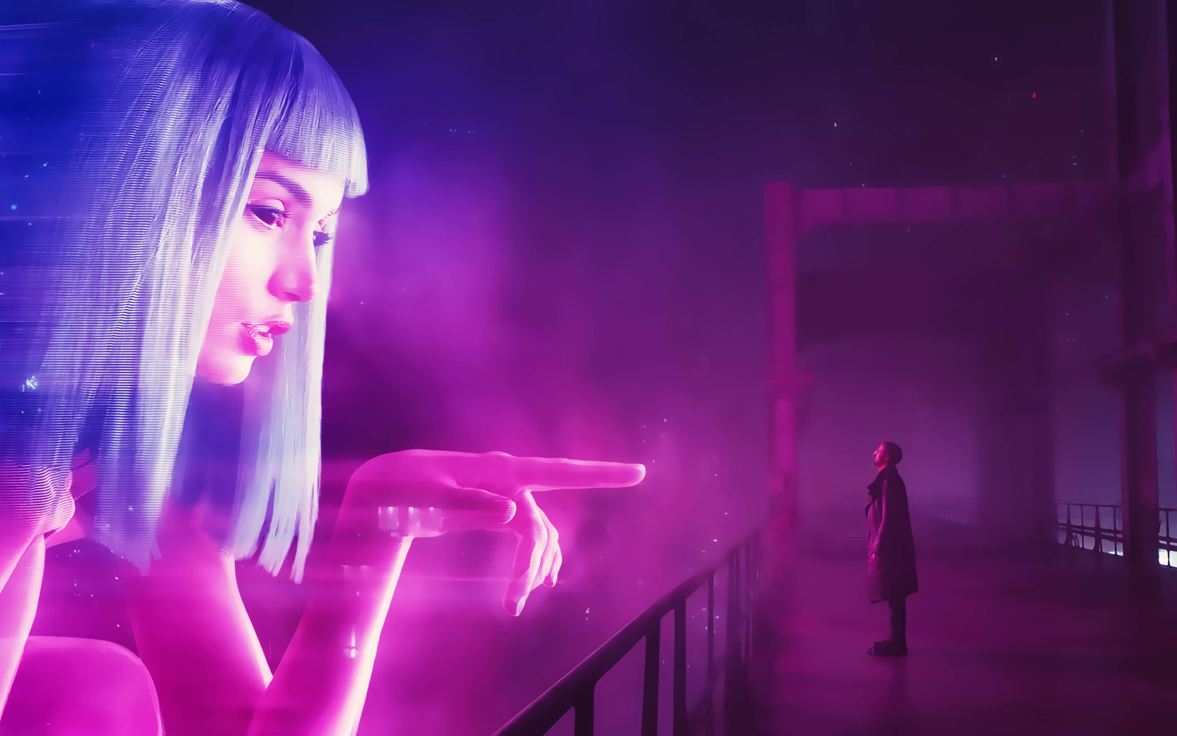 Цифровой компаньон Джой из фильма Бегущий по лезвию 2049 4K Обои