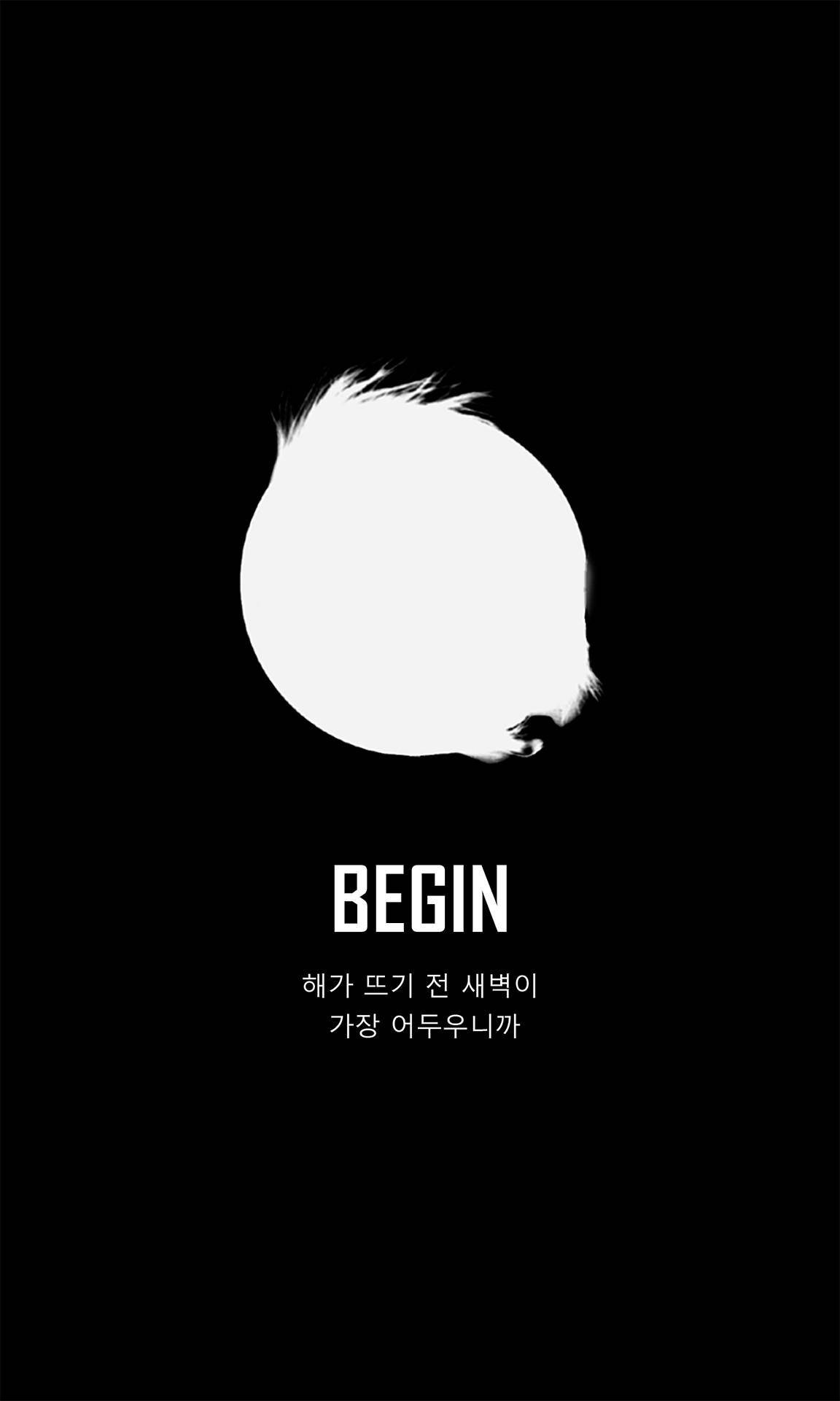Черная эстетика Begin BTS Обои