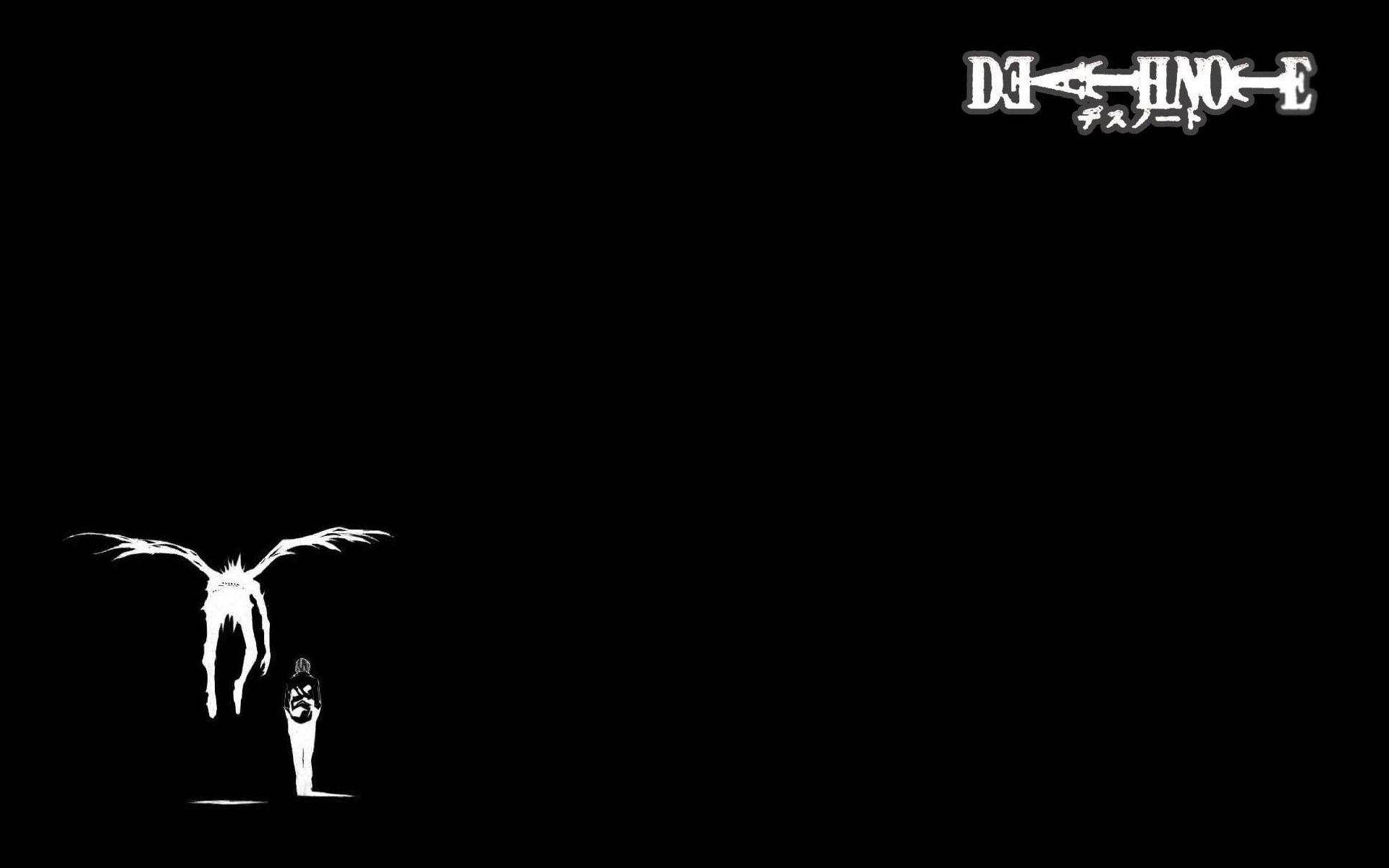 Черно-белые Death Note Рюк и Лайт Название Обои
