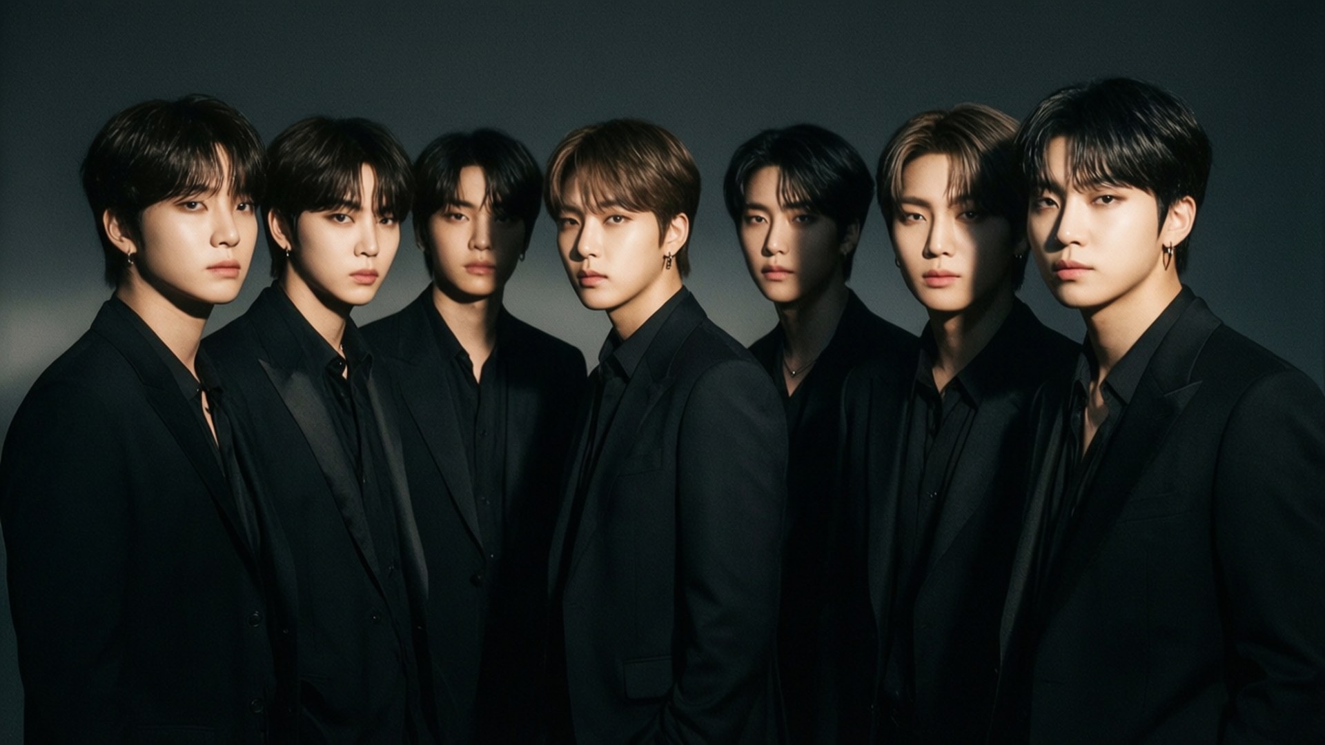 Черные костюмы BTS Обои