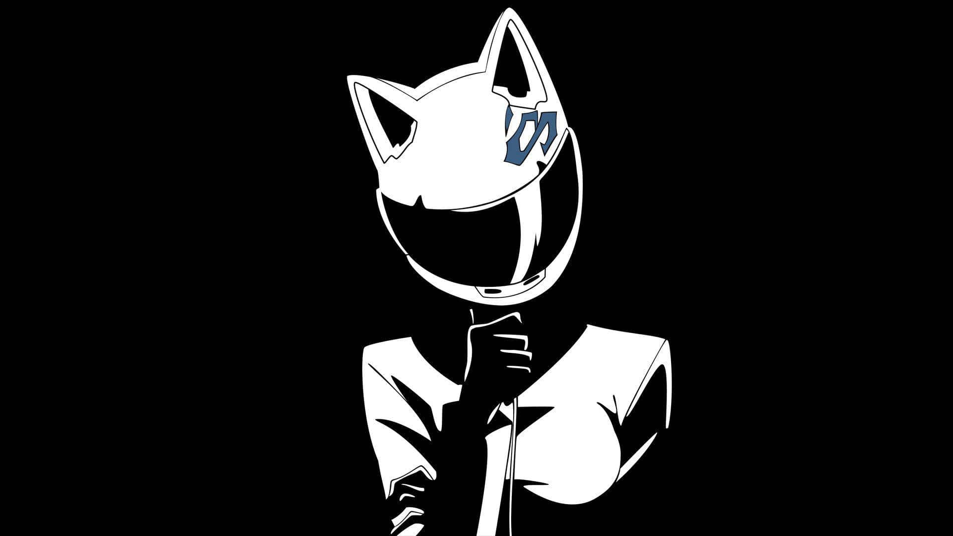 Черный аниме Celty Sturluson эстетика ПК Обои