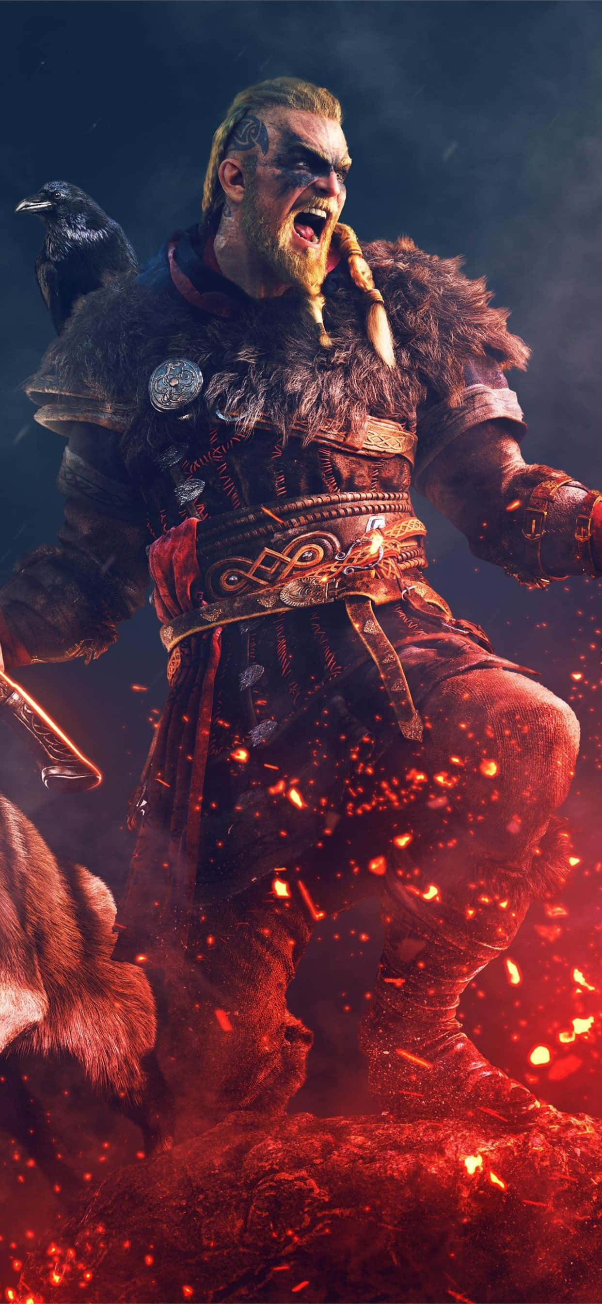 Эйвор Боевой Клич iPhone Xs Max Assassin's Creed Valhalla Обои