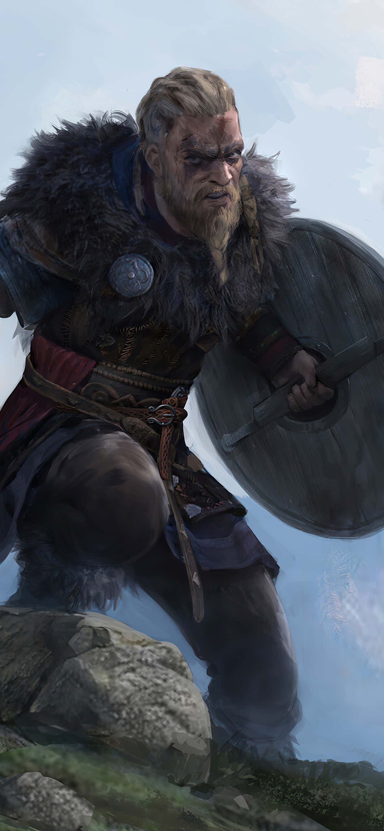 Экшен-RPG фон iPhone Xs Max Assassin's Creed Valhalla Обои