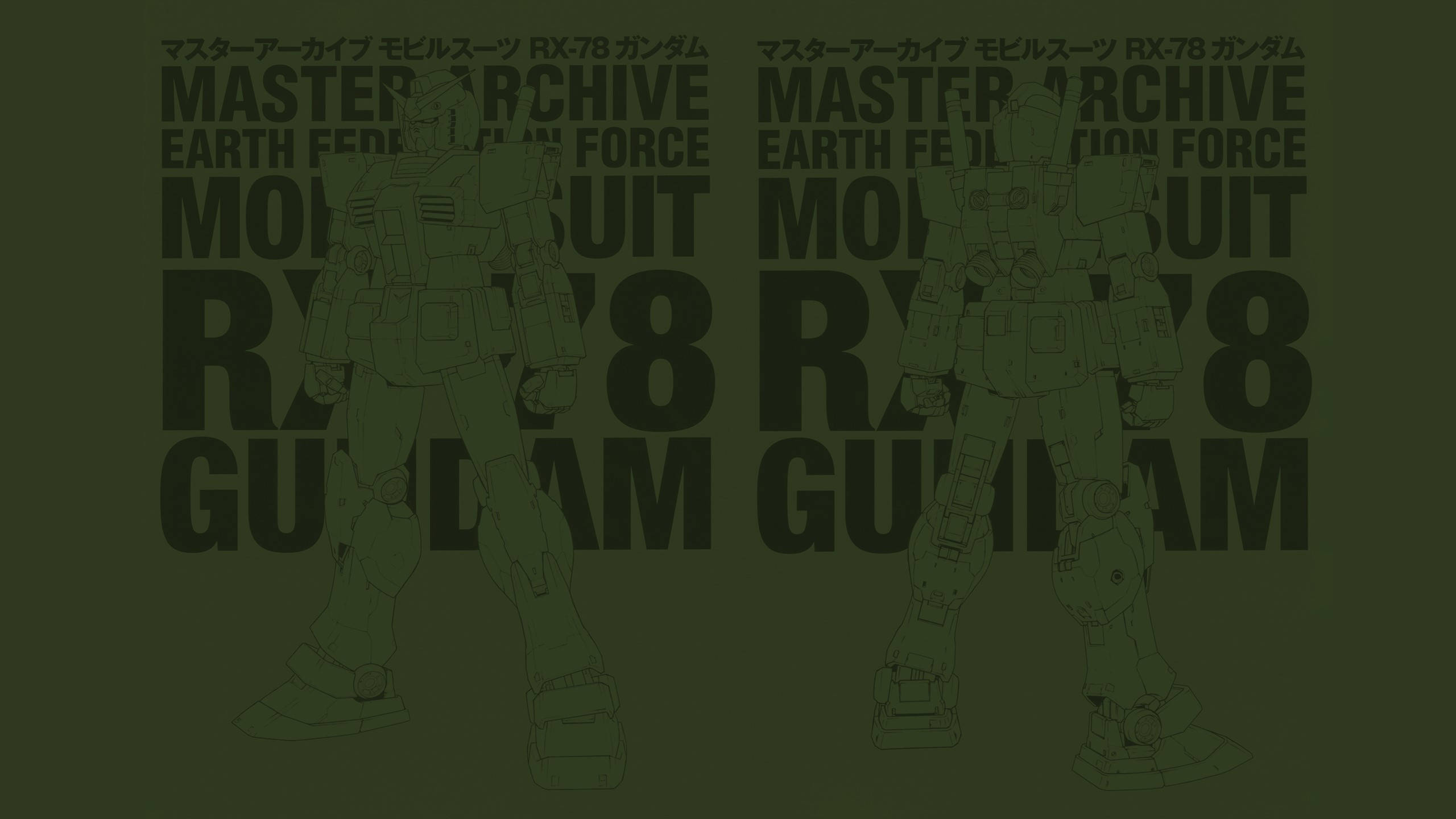 Эпическая сцена битвы из Mobile Suit Gundam Обои