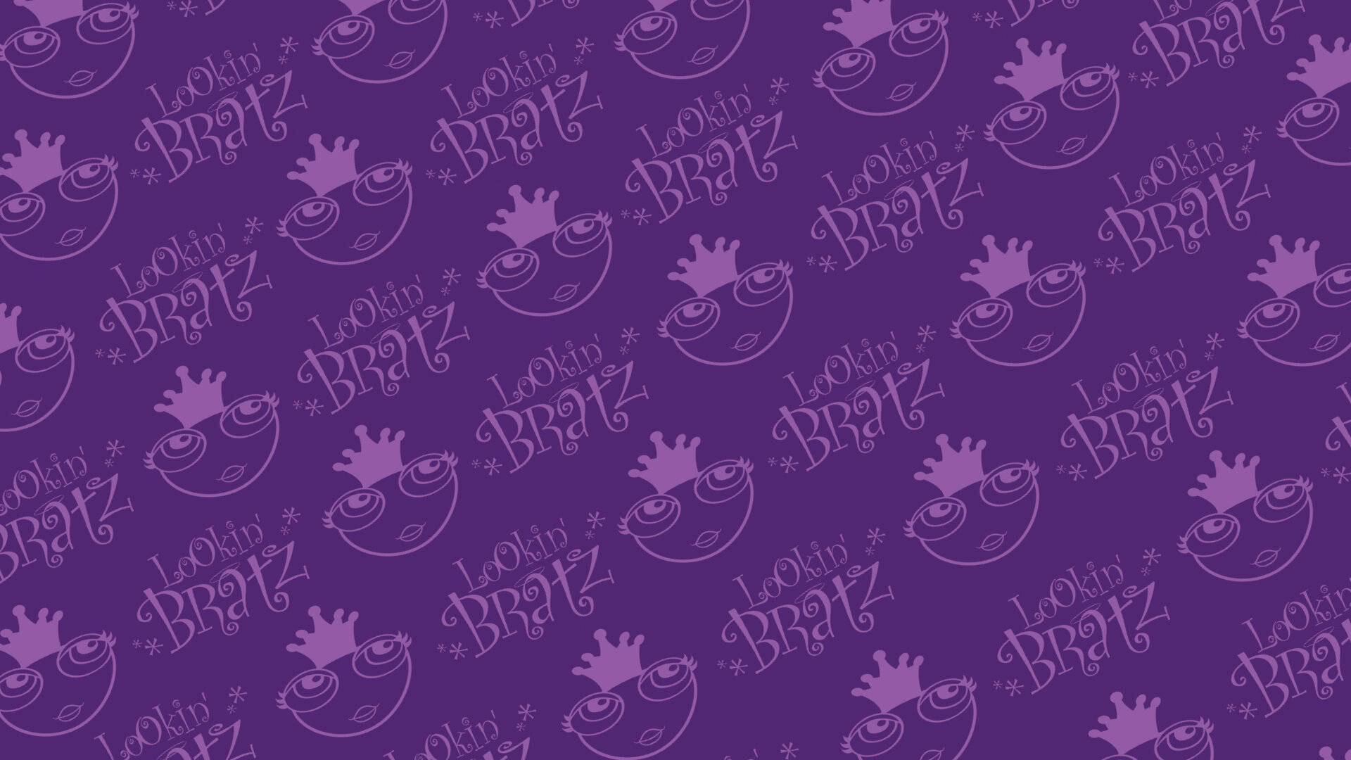 Эстетика Bratz фиолетовый узор Обои