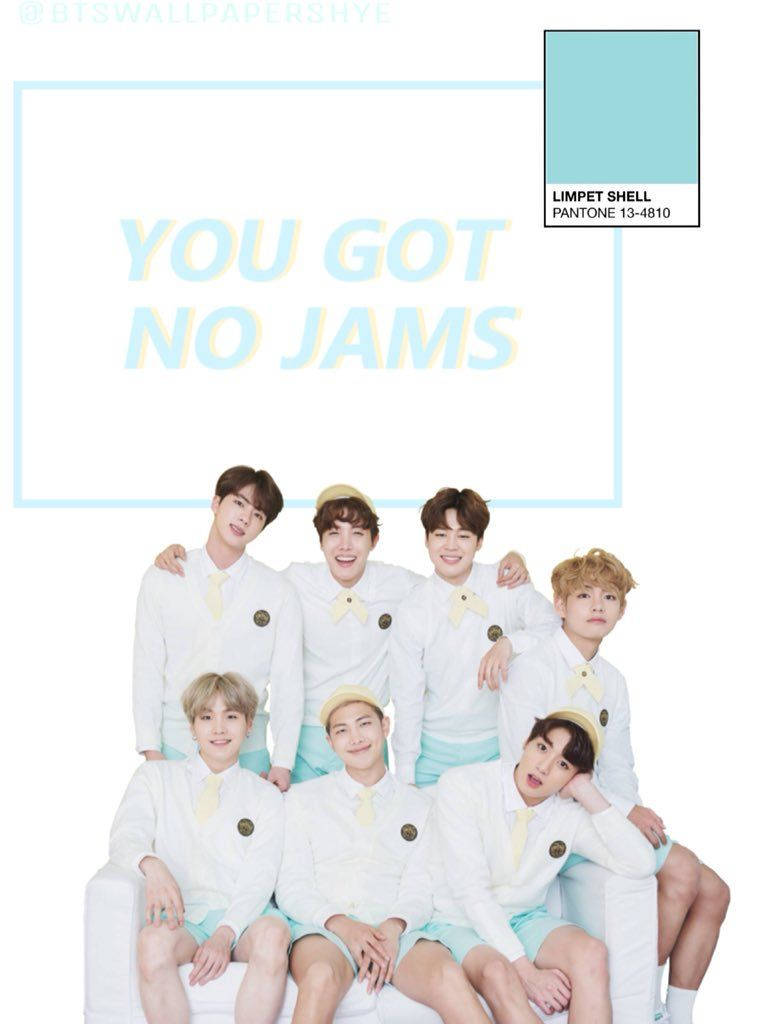 Эстетика BTS No Jams Обои