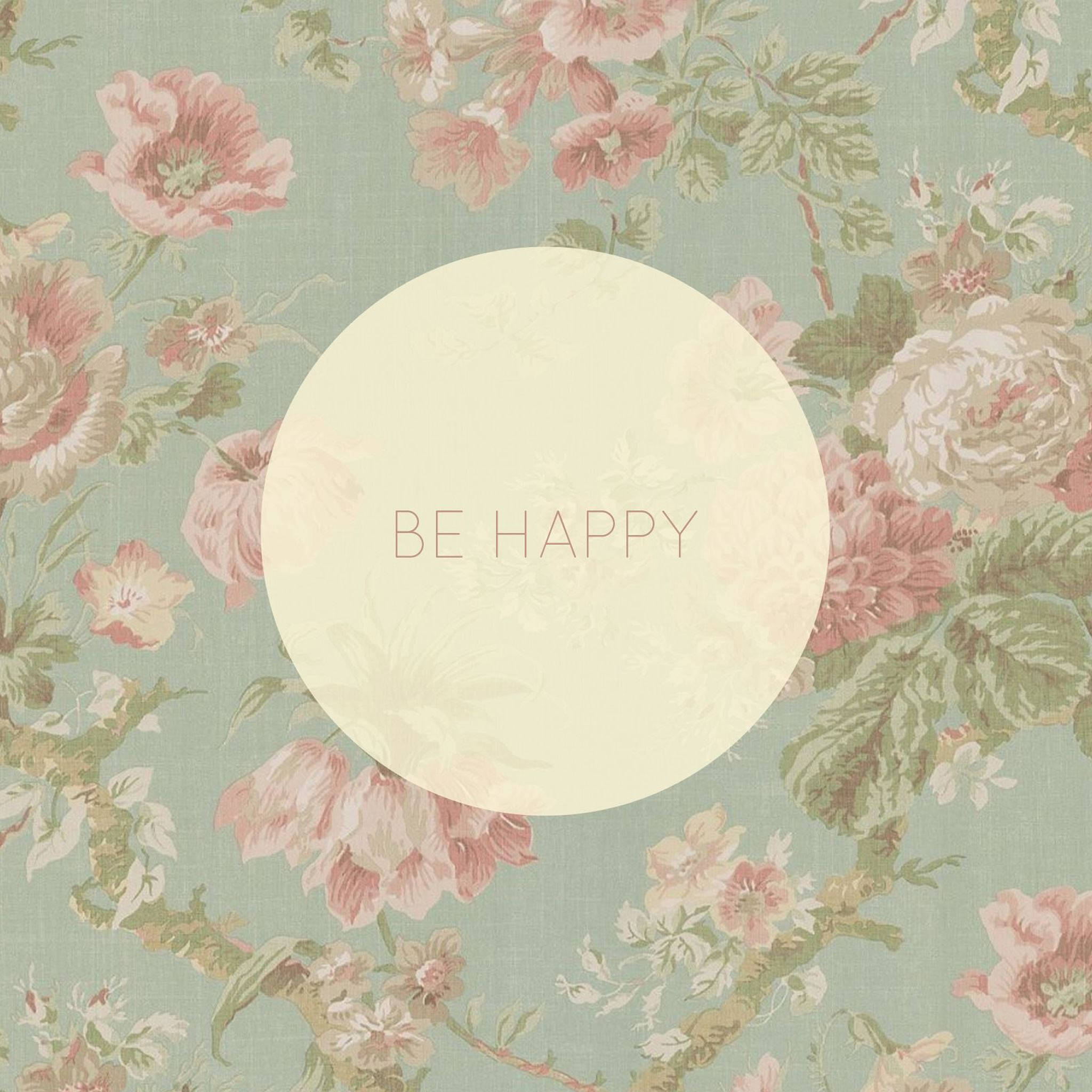 Эстетика iPad Be Happy Обои