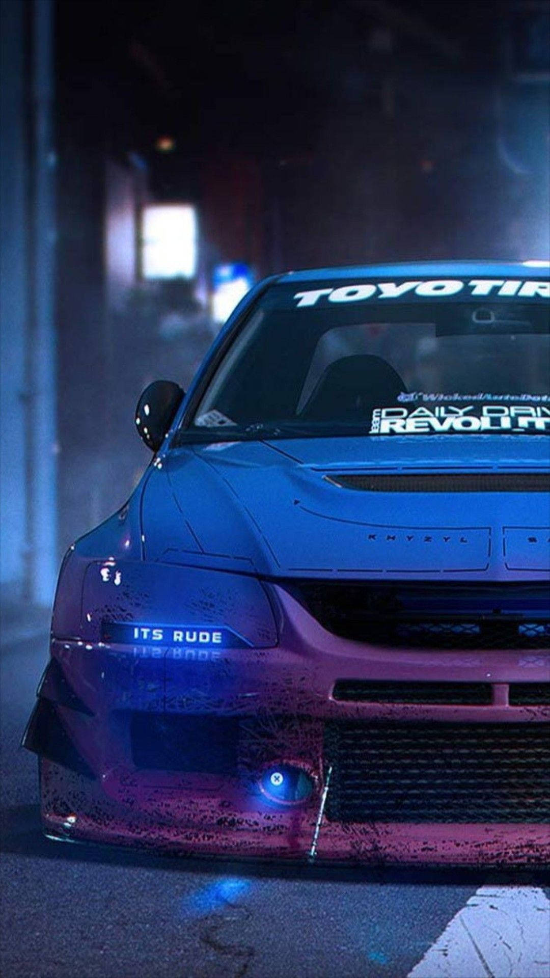 Эстетика JDM: гоночный Mitsubishi Обои