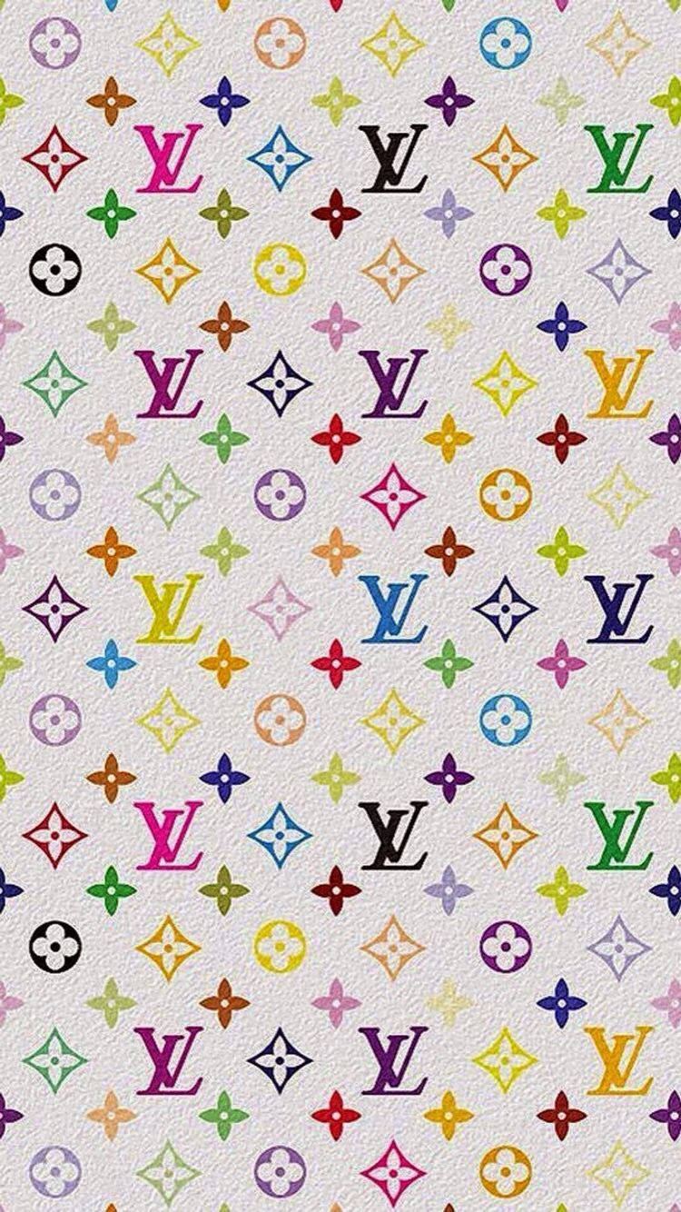Эстетика Y2K с логотипом LV Monogram Обои