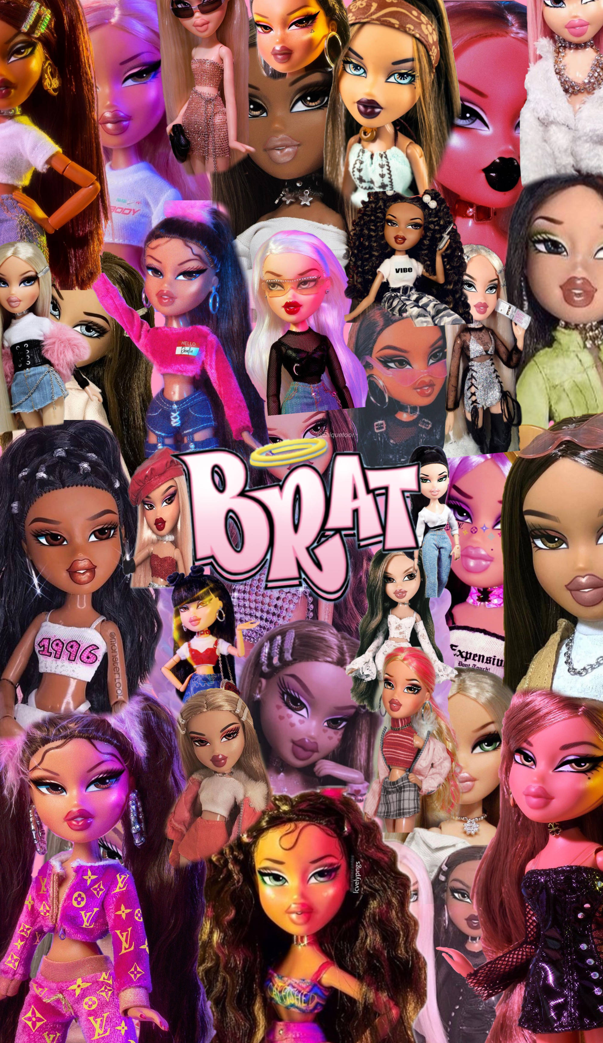 Эстетичные куклы Bratz в модных образах Обои