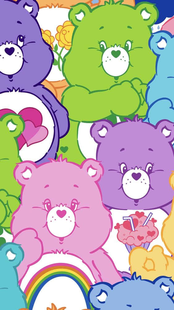 Эстетичные милые мишки Care Bear Обои