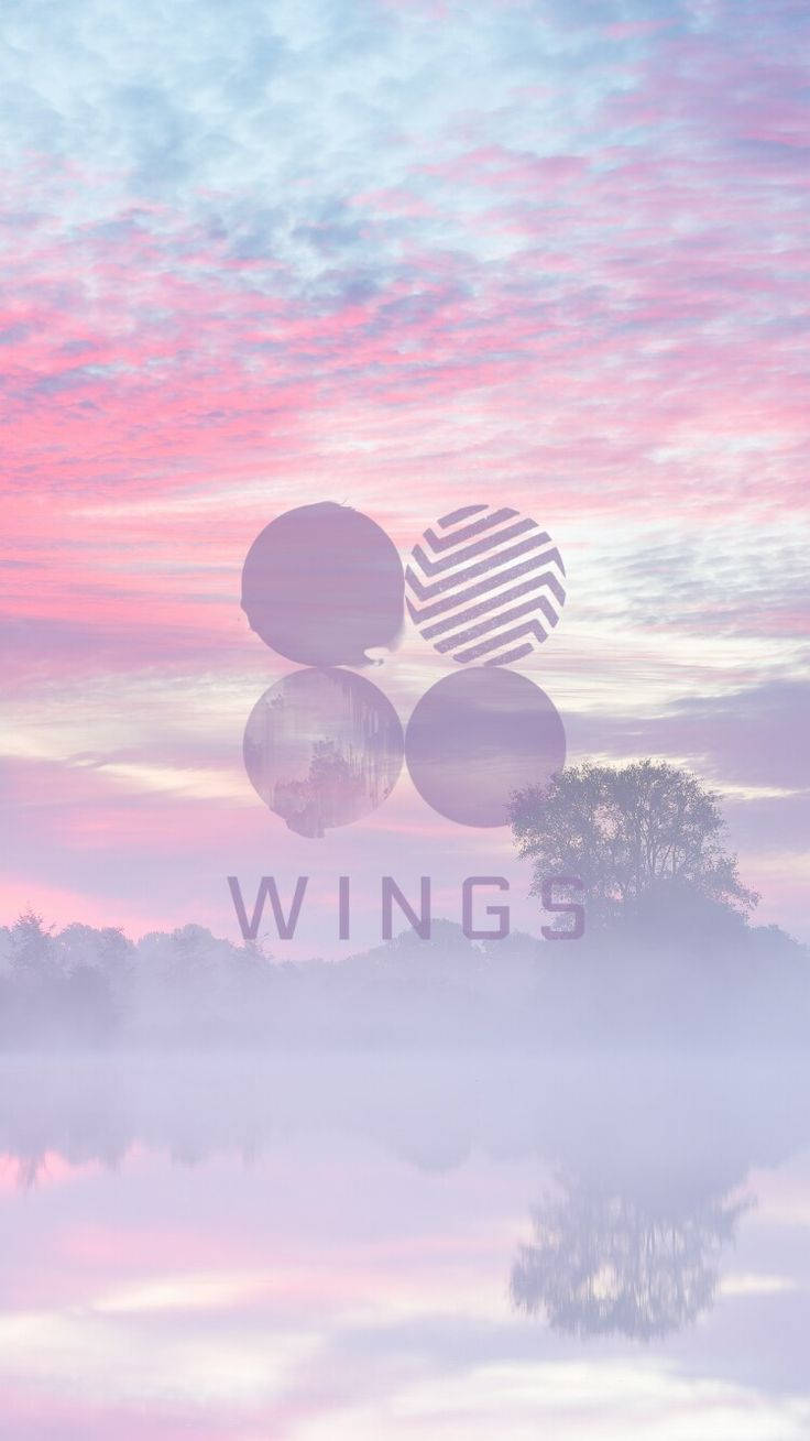 Эстетичный альбом BTS Purple Wings Обои