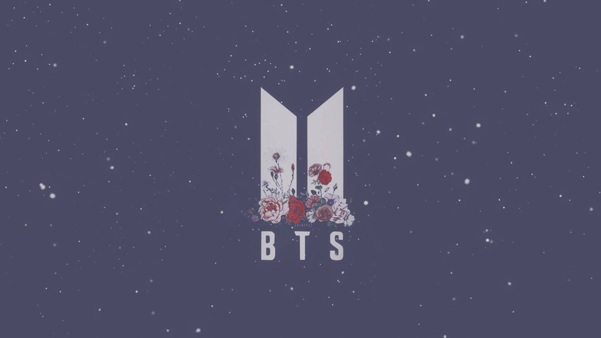 Эстетичный логотип BTS для ноутбука Обои