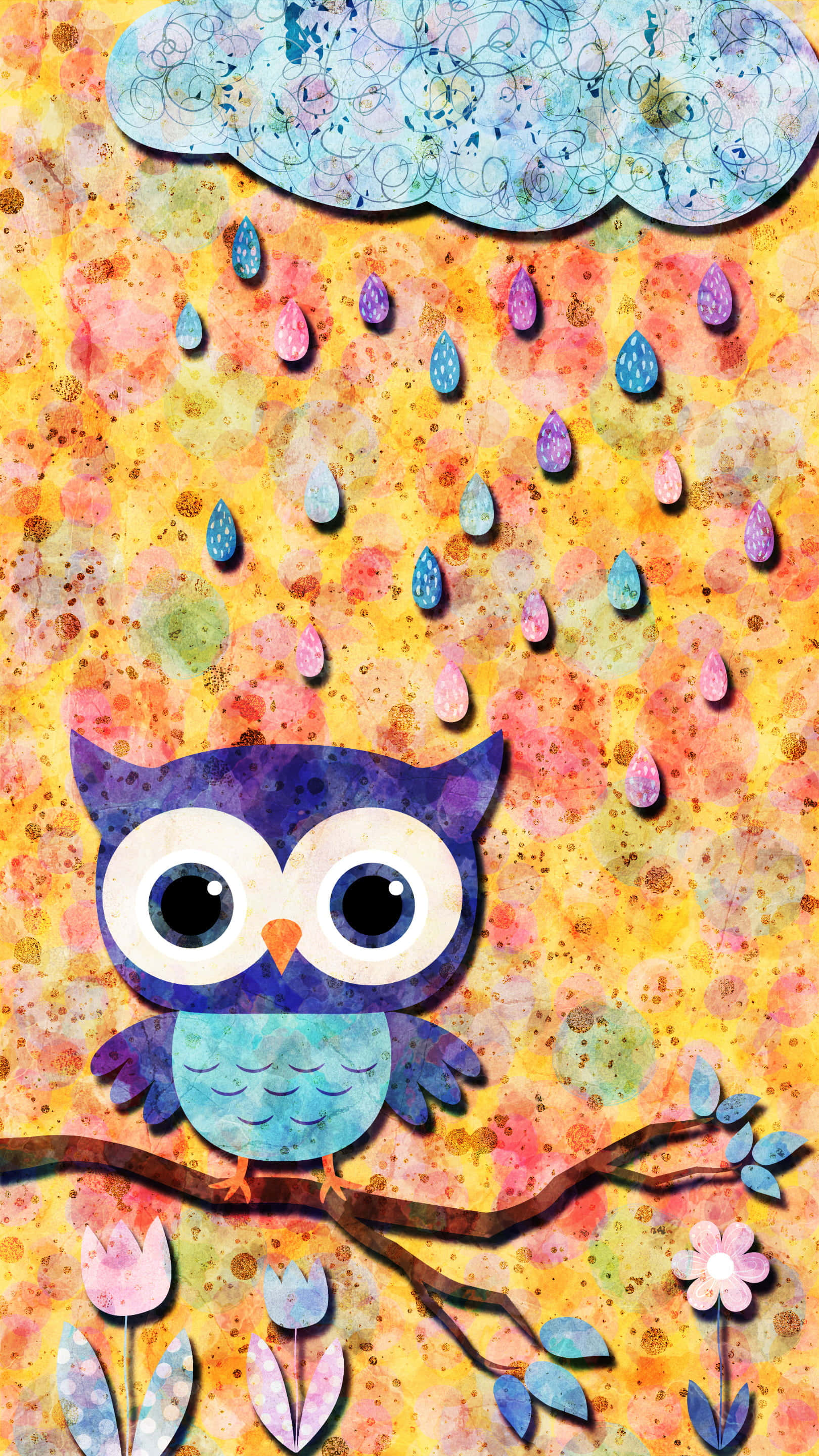 "Эта милая сова готова украсить ваш день!" Обои