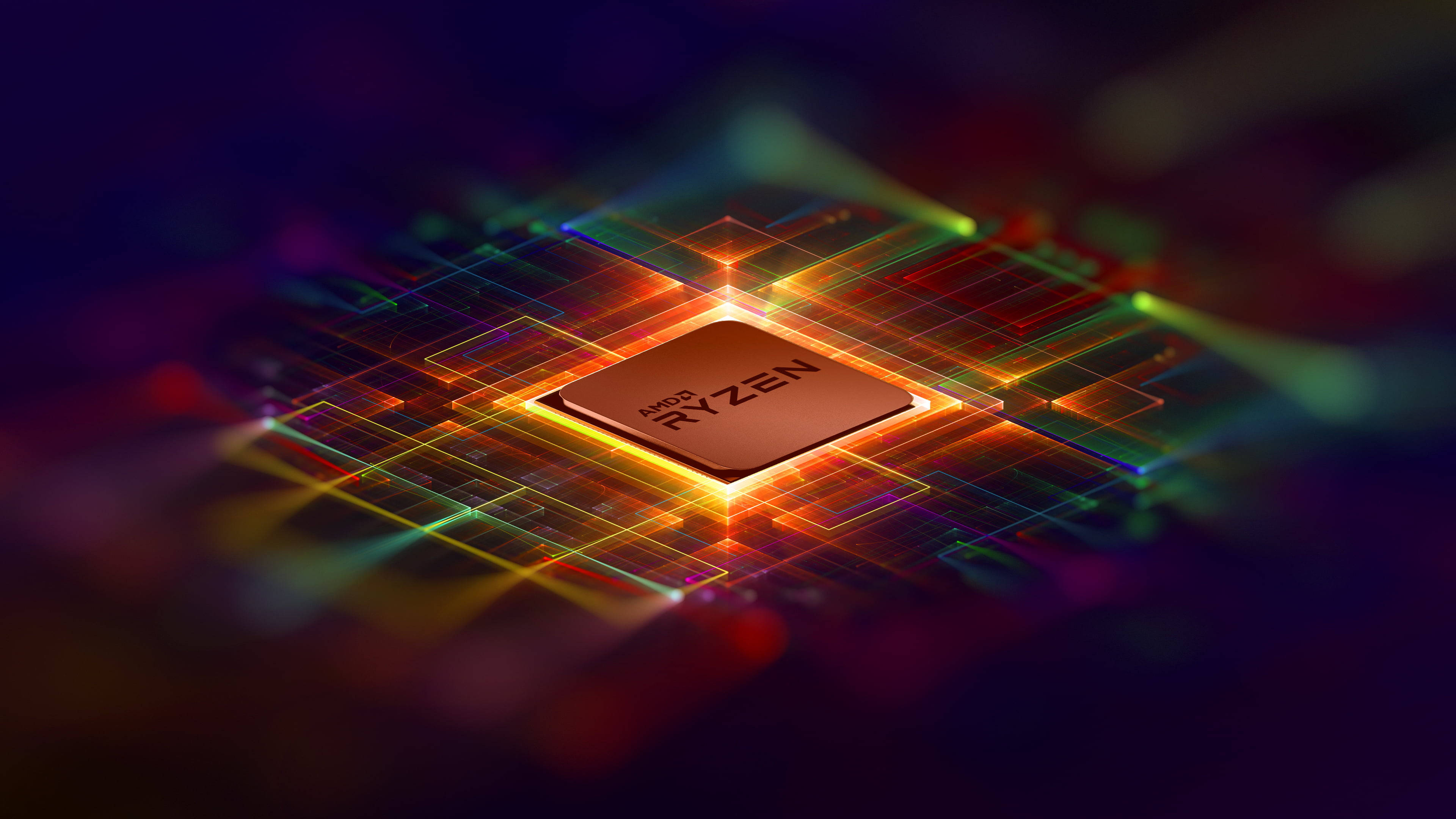 Яркие обои AMD 4K Обои