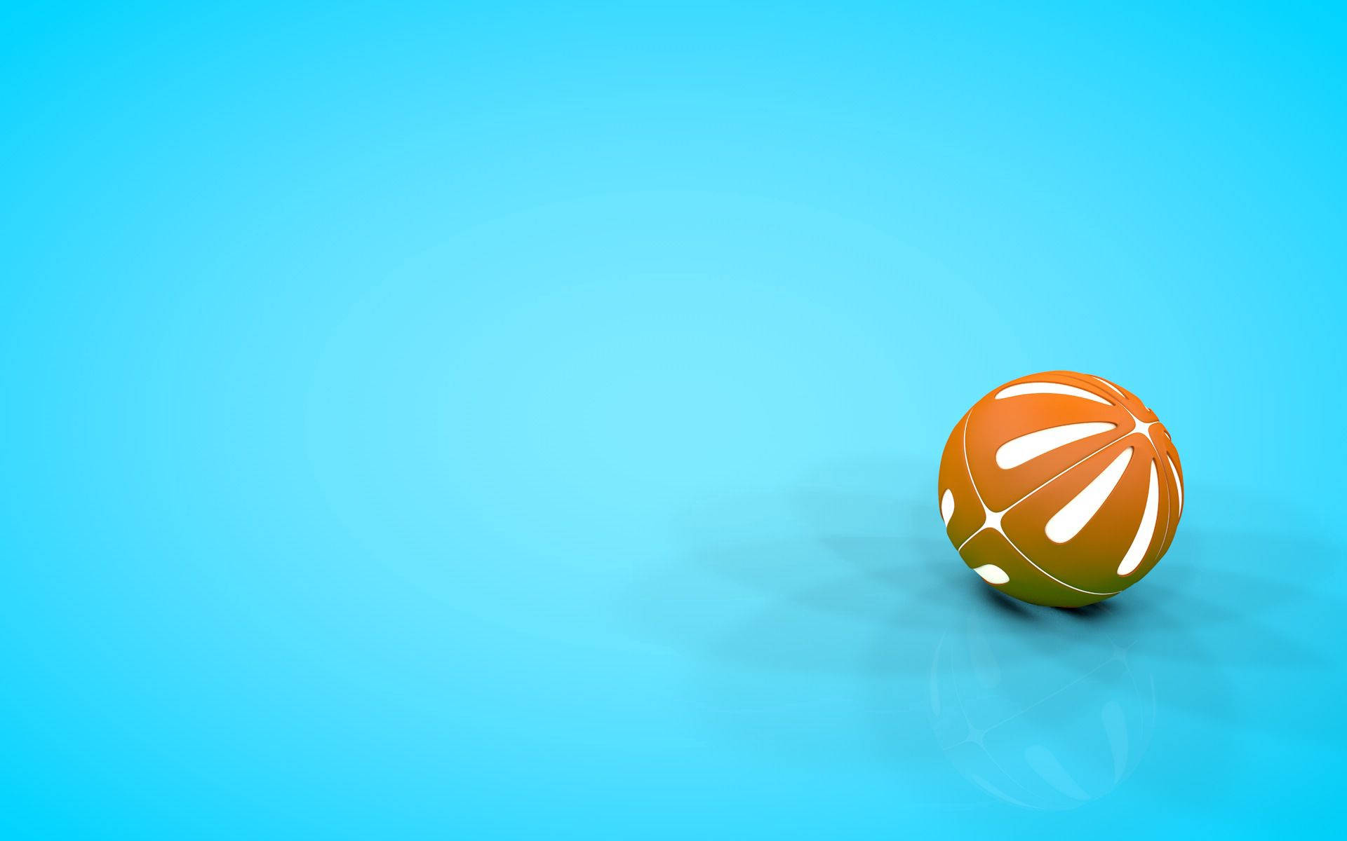 3D оранжево-белый пляжный мяч