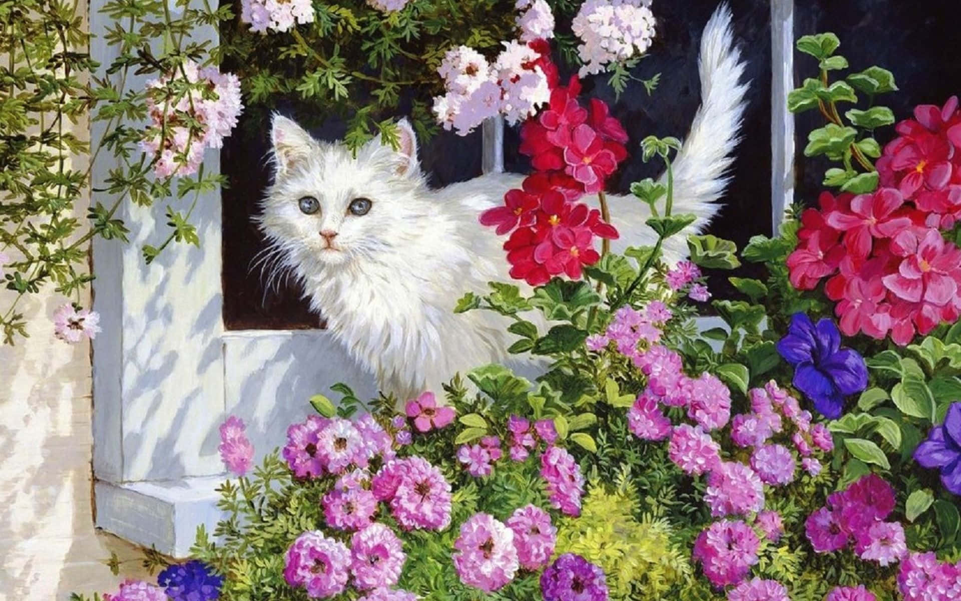 Яркий, смелый и красивый цветочный фон. Обои