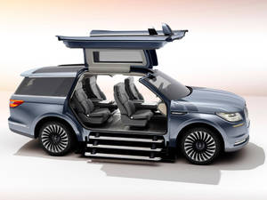2021 Lincoln Navigator с дверью-крылом чайки — Машина гиф Обои