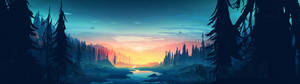 3840x1080 HD двойной монитор природа арт