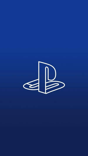 3D синий логотип PS4 — Темно-синяя эстетика гиф Обои
