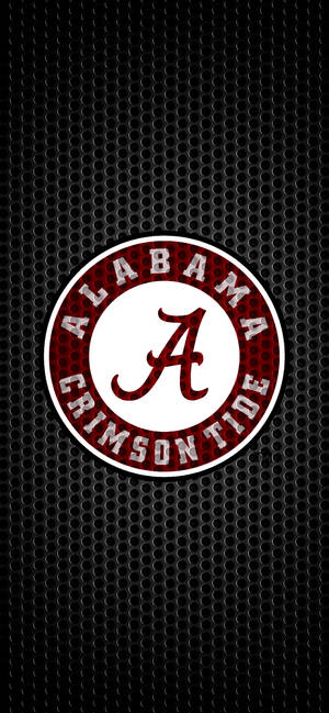 Alabama Crimson Tide Черное металлическое искусство обои — iPhone 14 Обои