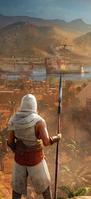 Фон iPhone X Assassin's Creed Origins — Xiaomi 15T Обои