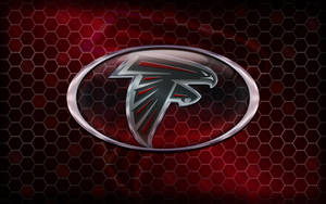 Логотип Atlanta Falcons, американский футбол, красный, обои для рабочего стола.