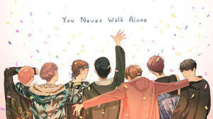 BTS Ноутбук Аниме You Never Walk Alone — Бтс ноутбук Обои