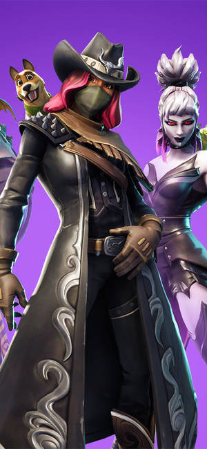 Обои Calamity Fortnite And Dusk — iPhone 15 Обои