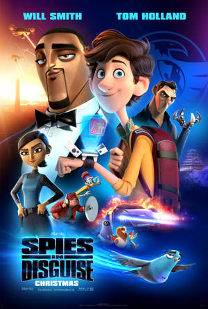 Caption: Exciting New Poster Of Animated Movie, Spies in Disguise — Huawei MatePad Air (2025) Обои