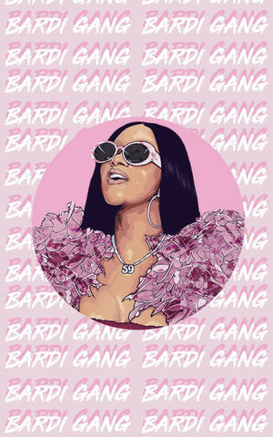 Обои Cardi B Pink Bardi Gang — Galaxy Tab Обои