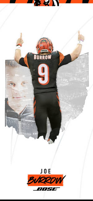 Обои Cincinnati Bengals Джо Барроу — iPhone 14 Pro Обои