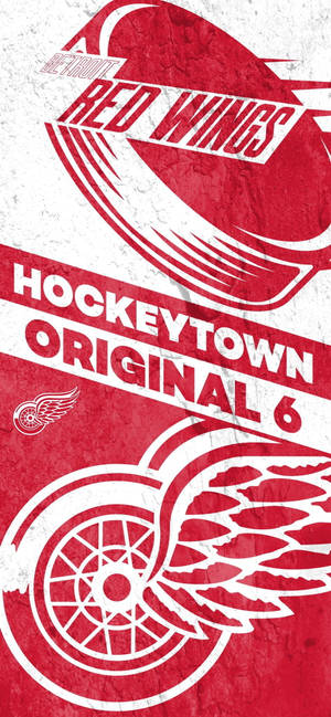Detroit Red Wings Hockey Town обои — iPhone 17 Обои