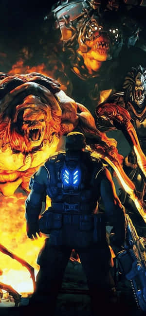 Фон iPhone X Gears of War 5 — Realme Narzo 80x Обои