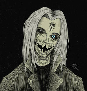 Ghostemane в стиле монстра — Pixel 10 Pro Fold Обои