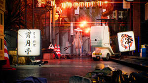 Обои Ghostwire Tokyo Улицы Кучисаки