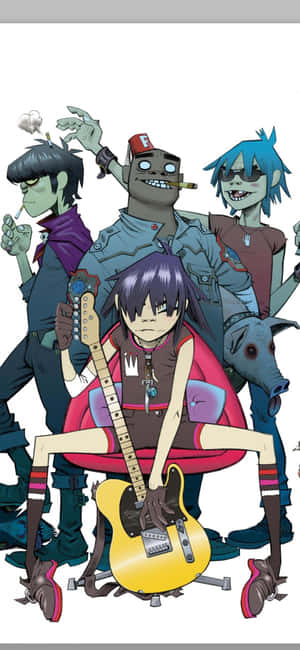 Gorillaz iPhone [обои] — Oppo K14x Обои
