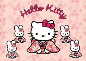 Hello Kitty с ноутбуком
